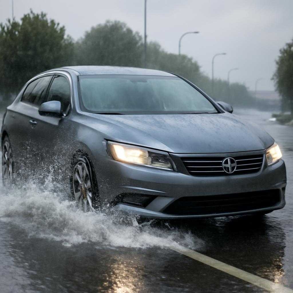 Дождь на трассе: рулевое равновесие