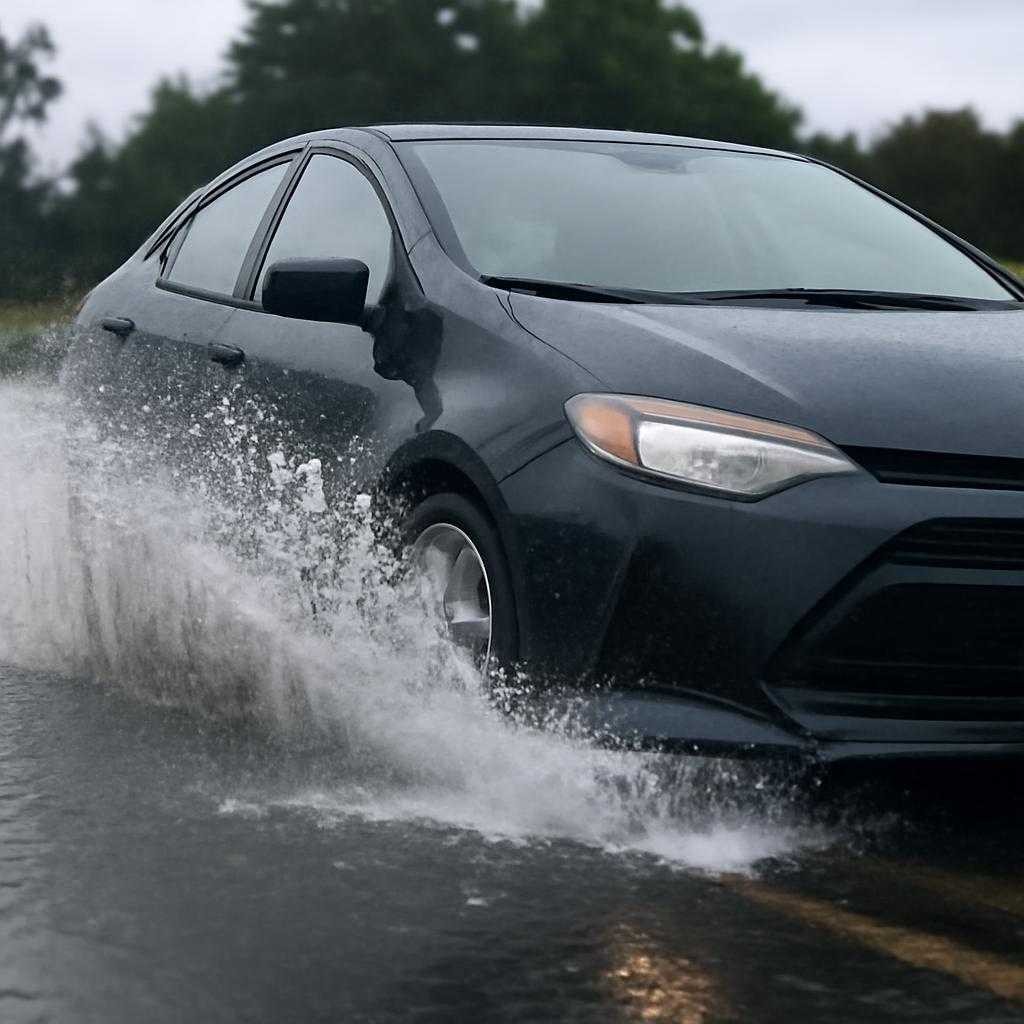 Уверенное управление при водной плёнке