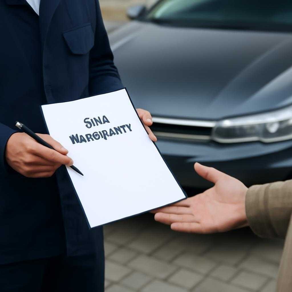 Гарантийный щит автомобиля