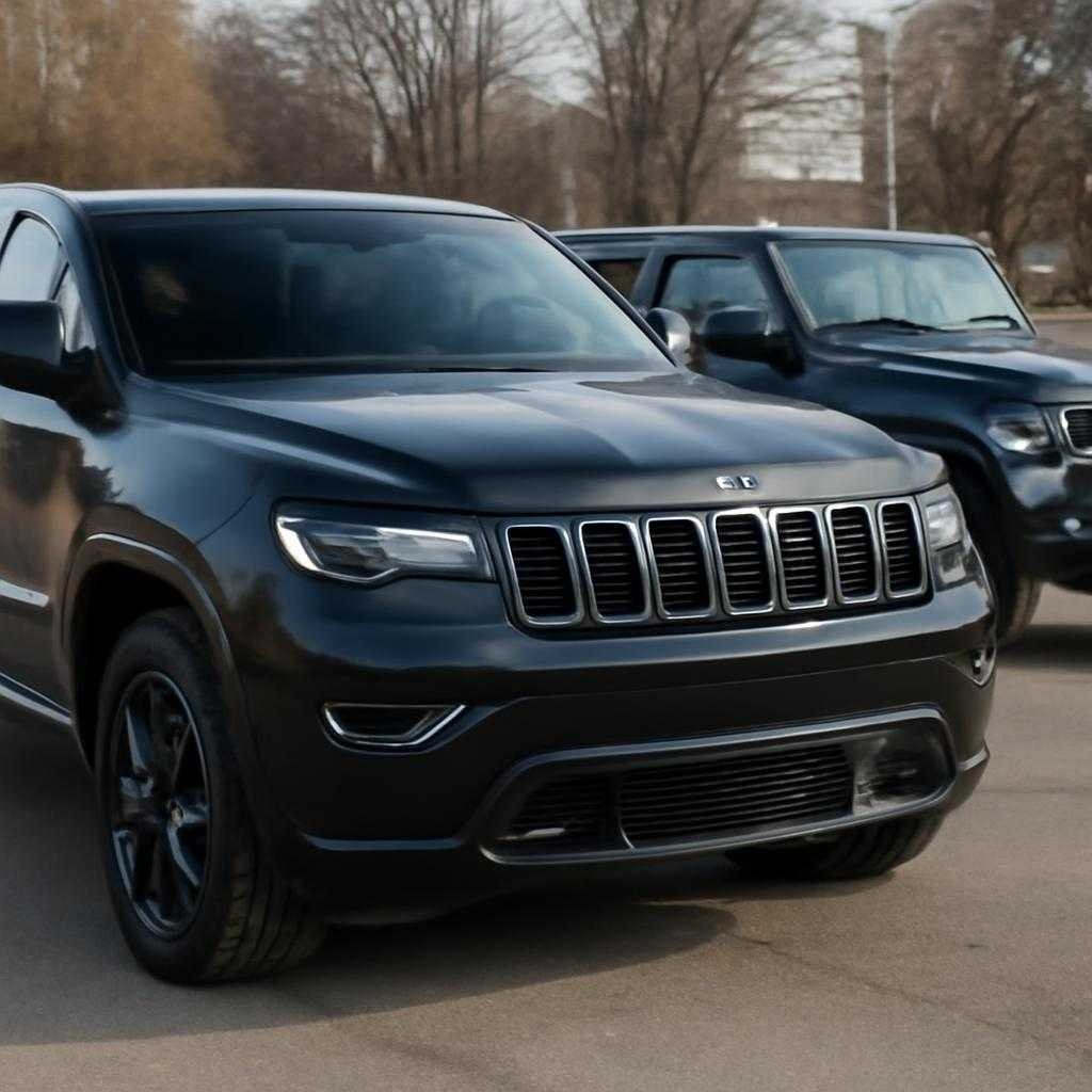 Чёрный джип: притяжение женского взгляда