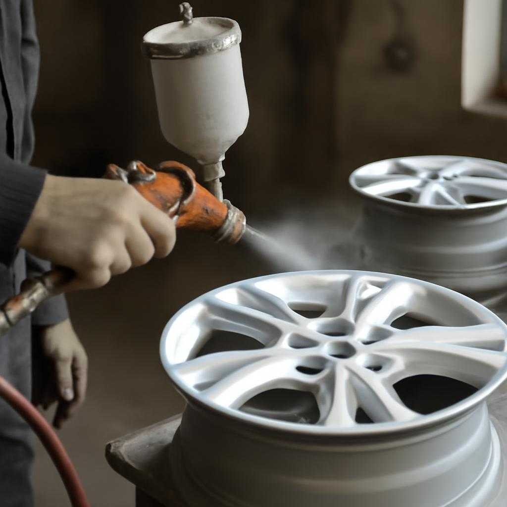 Колёса как новые: окраска дисков без стапеля