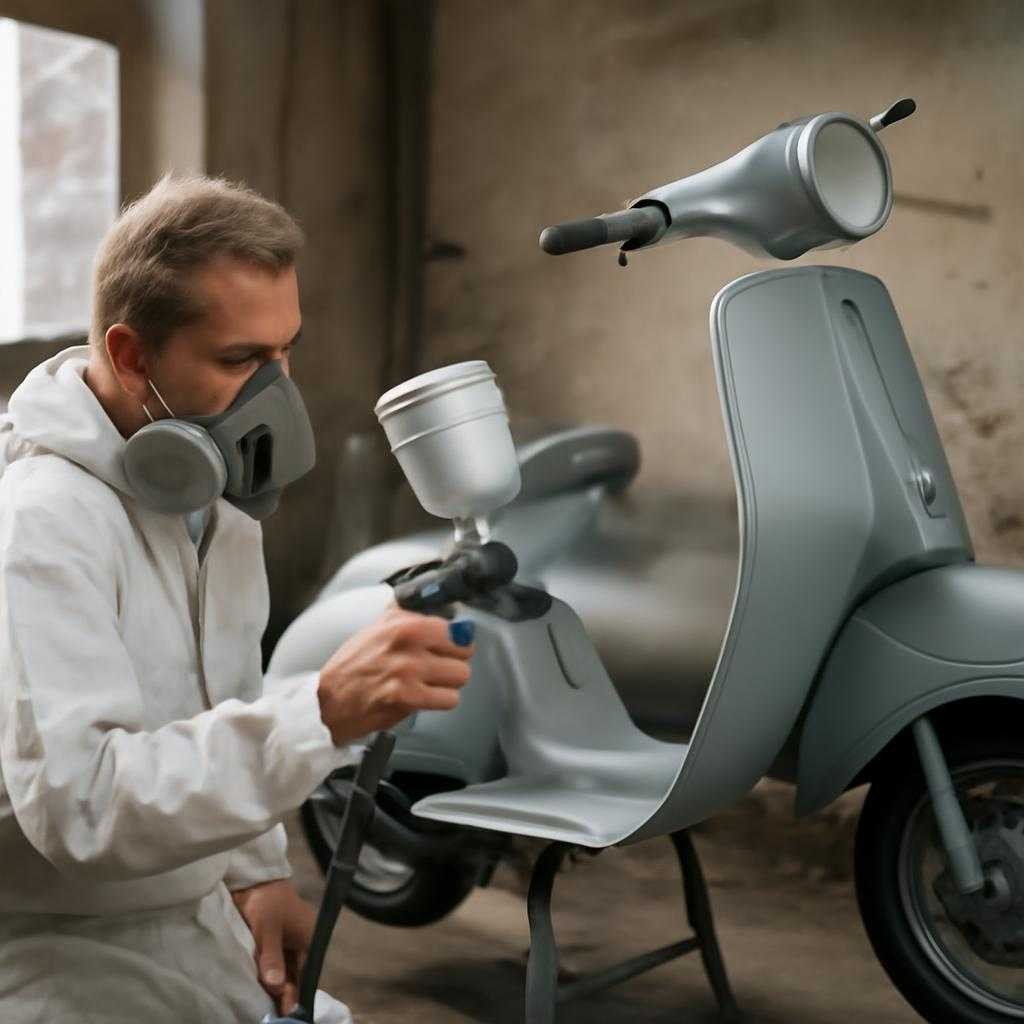 Покраска скутера подручными средствами: аккуратный результат без гаражной камеры