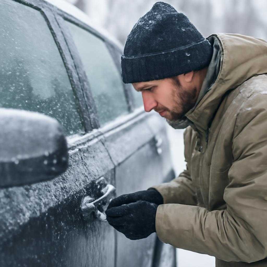 Как открыть замёрзший автомобиль без вреда для замков, уплотнителей и электроники