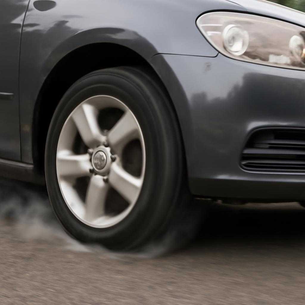 Как тормозит машина на зимнем покрытии