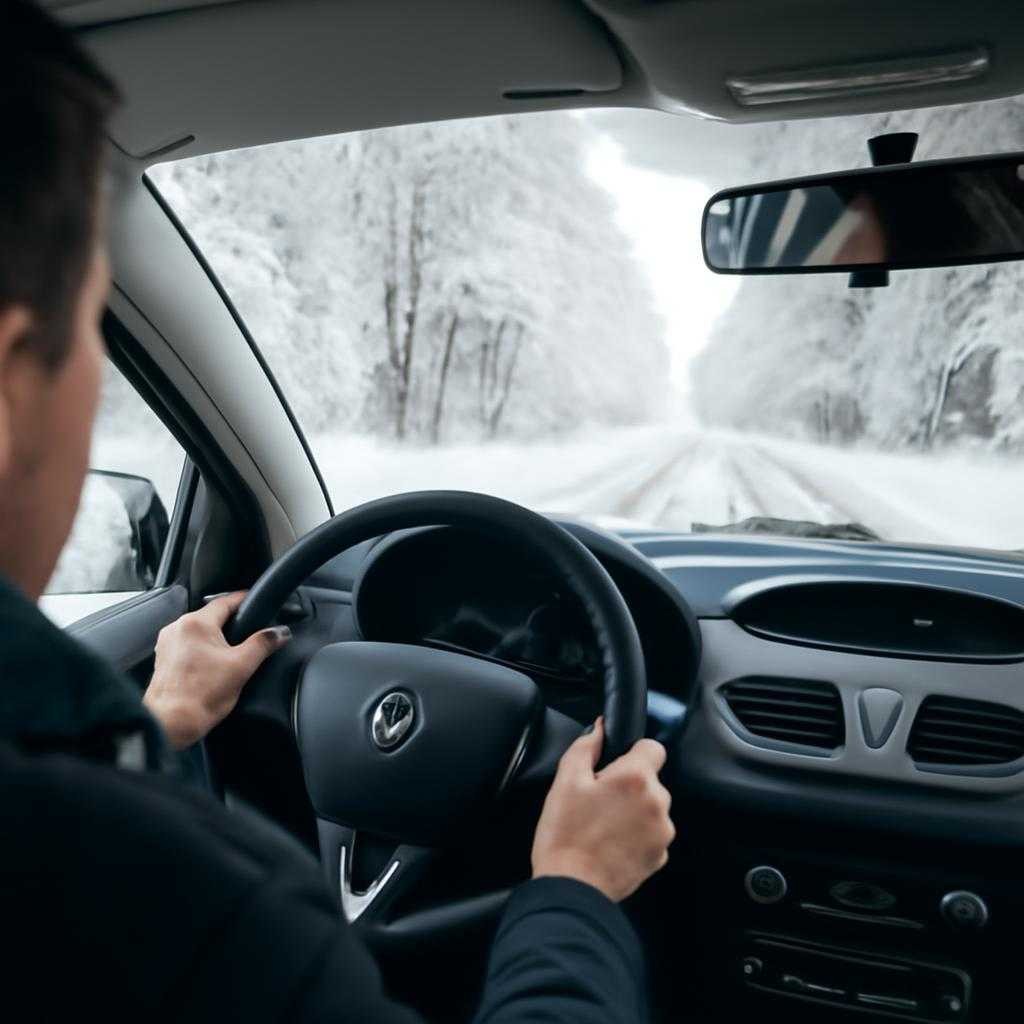 Зимой практика: спокойная связь колёс и дороги