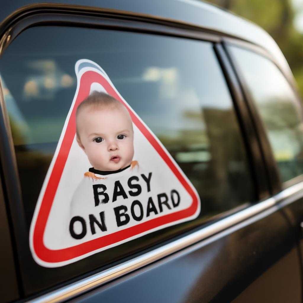 Штраф за отсутствие таблички «ребенок в машине»: миф или реальность